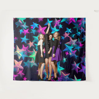 Party 90s Shot Starry Backdrop Tapestry