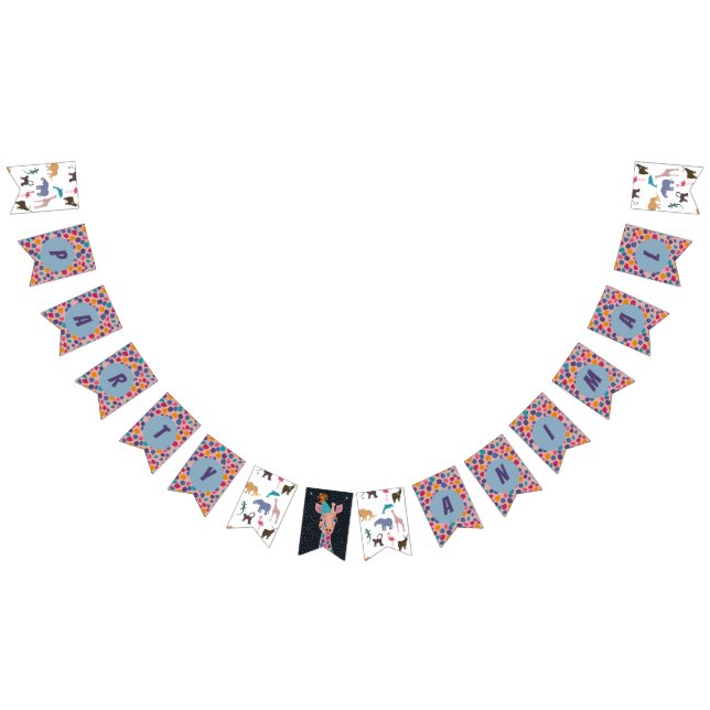 Party Animal Birthday Bunting Banner (All)