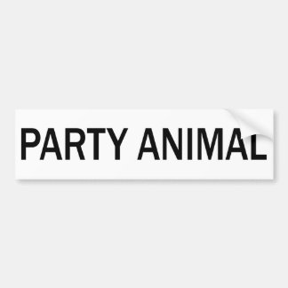 Party Animal Bumper Sticker