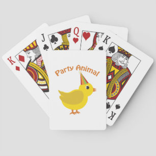 Party Animal Chick Playing Cards
