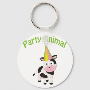Party Animal cow Keychain