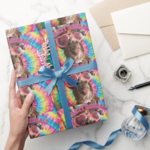 Party Animal - Funny Donkey Wearing Sunglasses Wrapping Paper