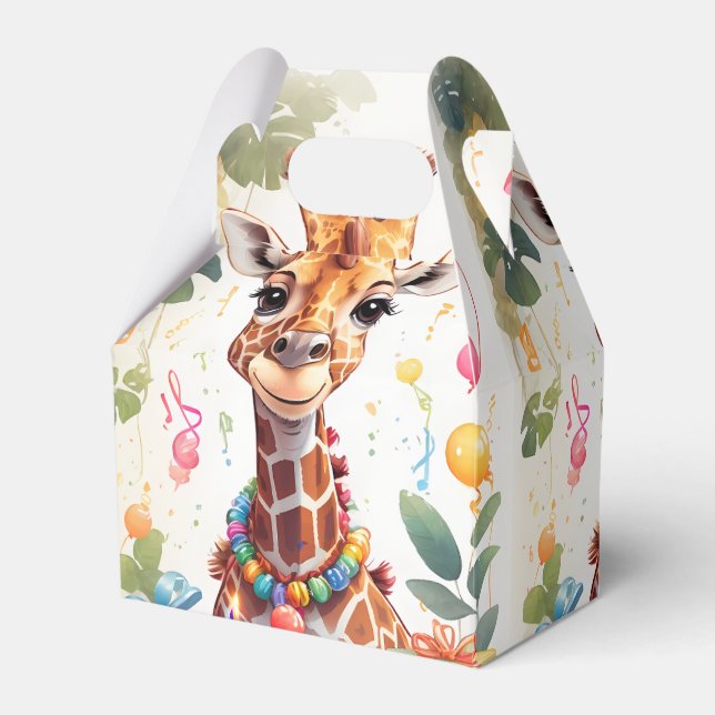 Party Animal Giraffe v1 |  Favor Box (Front Side)