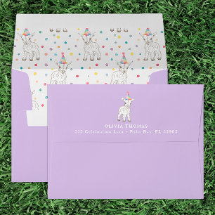 Party Animal Goat Birthday Envelope & Liner