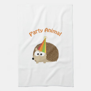 Party Animal! Hedgehog Kitchen Towel