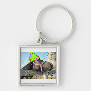 Party Animal Horse Keychain