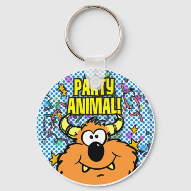 Party Animal Keychain (Front)