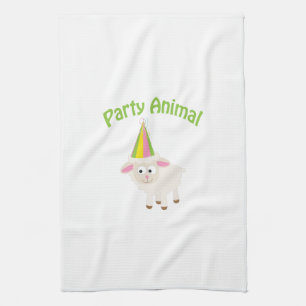 Party Animal Lamb Kitchen Towel