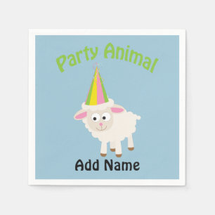 Party Animal! Lamb Napkin