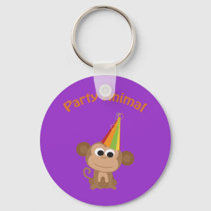 Party Animal! Monkey Keychain