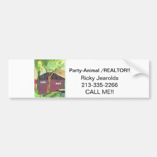 Party-Animal Realtor Bumpersticker! Bumper Sticker