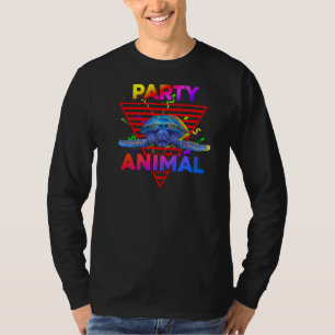 Party Animal Sea Turtle Girls Boys Kids Birthday T-Shirt