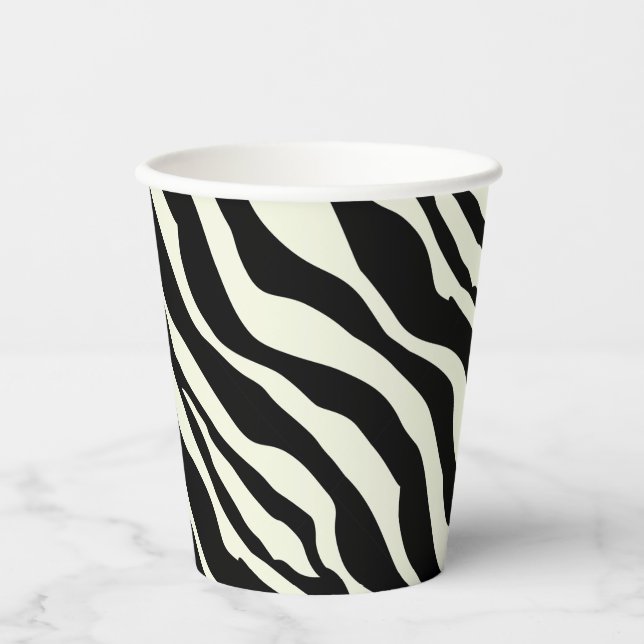 Party Animal Zebra Print Paper Cup (Front)