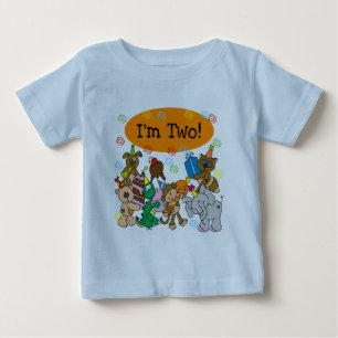 Party Animals 2nd Birthday Tshirts and Gifts