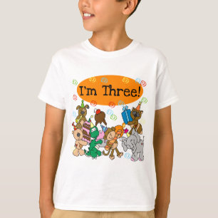 Party Animals 3rd Birthday Tshirts