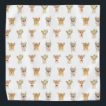 PARTY ANIMALS BANDANA<br><div class="desc">PARTY ANIMAL PATTERN FROM MONKEY BUSINESS GRAPHIC DESIGN.</div>