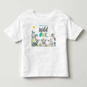 Party Animals Birthday Boy Wild One 1st Birthday Toddler T-shirt