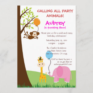 Party Animals Invitation