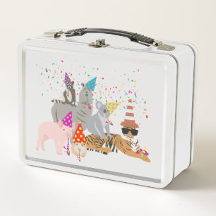 Party Animals Metal Lunch Box