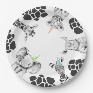 Party Animals Paper Plates   Safari Party Plates