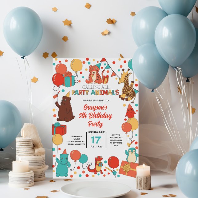 Party Animals Personalized Children's Birthday (Creator Uploaded)