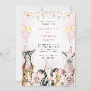 Party Animals Safari Birthday Party Invitation