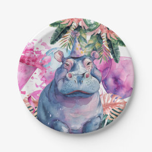 Party Animals Safari Jungle Wild One Birthday Paper Plate