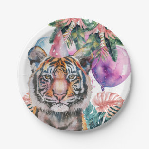 Party Animals Safari Jungle Wild One Birthday Paper Plate