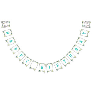 Party Animals Safari Wild One Happy Birthday Bunting Flags