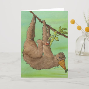 Party Animals: Sloth Card A5