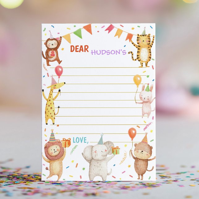 Party Animals Time Capsule Note Message Card (Creator Uploaded)
