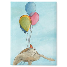 Party Animals: Turtle Magnet 2.5"x3.5"