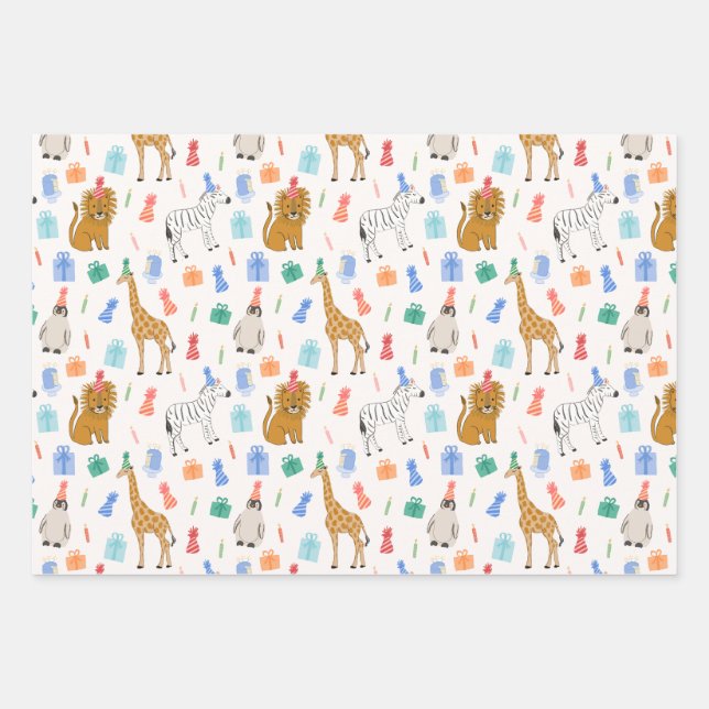 Party Animals Wrapping Paper (Front)