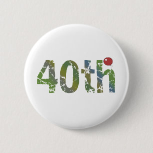 Party Balloon 40th Birthday Gifts 2 Inch Round Button