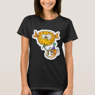 Party Balloon Pufferfish and Birthday Happy Crabby T-Shirt