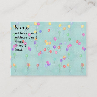 Party Balloons Business Card