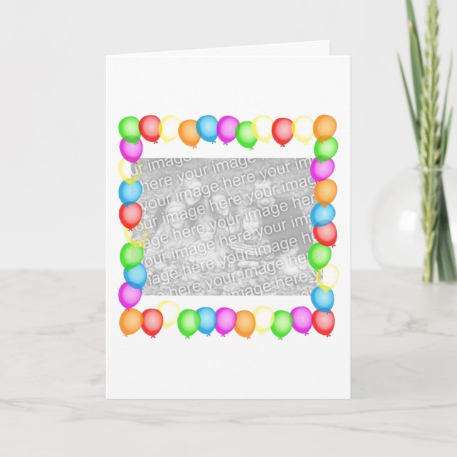 Party Balloons Card (Front)