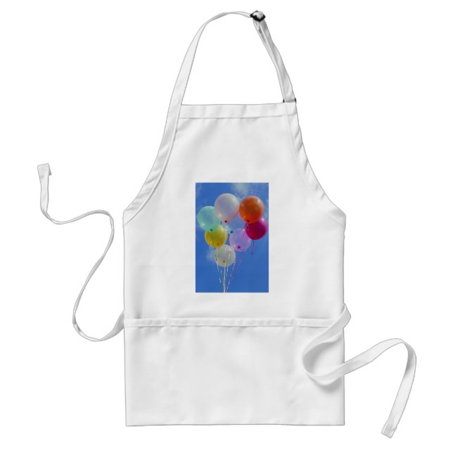 Party Balloons with blue sky Standard Apron (Front)