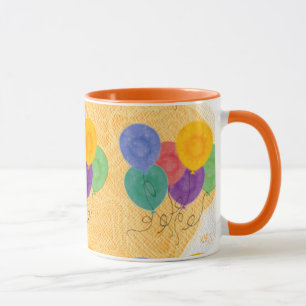 Party Balloons (yellow) Mug