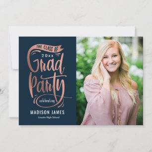 Party Banner EDITABLE COLOR Graduation Invitation