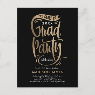 Party Banner Graduation Party Invitation Postcard