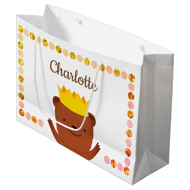 Party Bear Large Gift Bag (Front Angled)