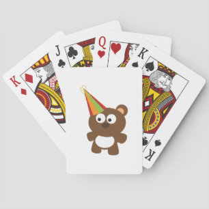 Party Bear Playing Cards
