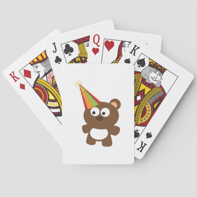 Party Bear Playing Cards (Back)