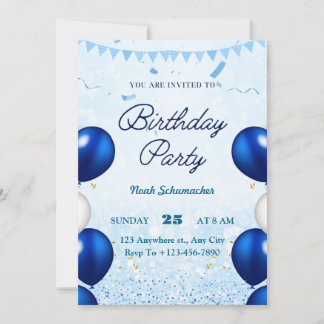 Party Birthday Invitation