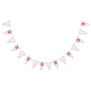 Party Bunting Banner/3rd Birthday Flags