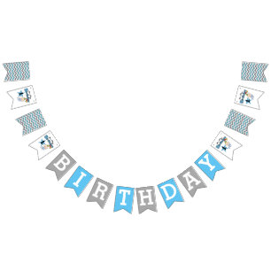Party Bunting Banner/It's My First Birthday Flags