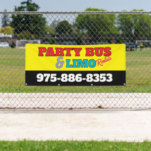 Party Bus And Limo Rentals Banner
