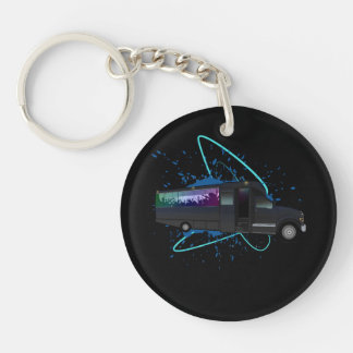 Party Bus Time Colorful Nightlife Celebration Fun  Keychain