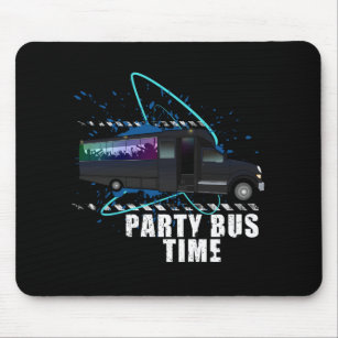 Party Bus Time Mouse Pad
